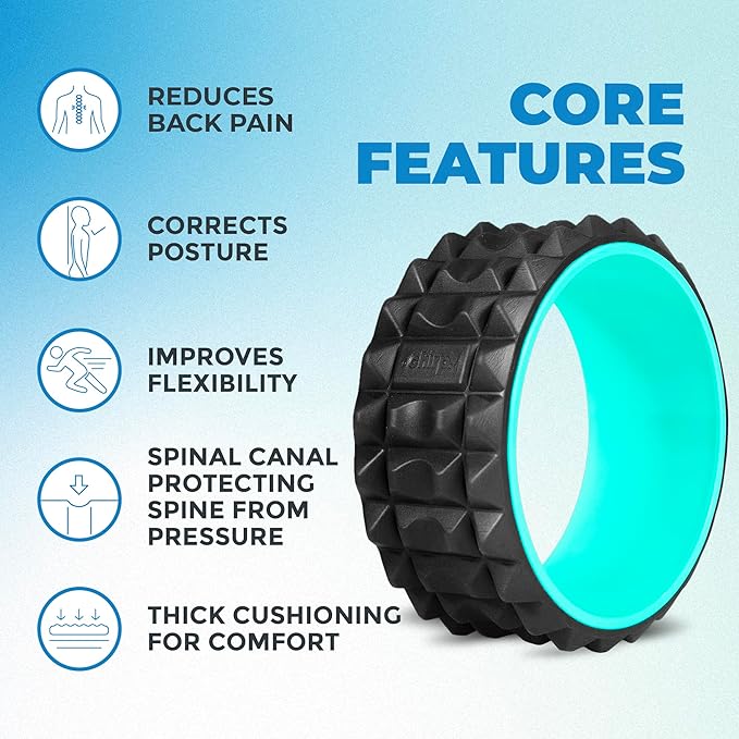 Chirp Wheel XR Acupressure - Back Relief & Muscle Relaxation, Stress Melting, Targeted Trigger Point Release, Comfort Cushioning, High-Density Foam Roller, 500lbs Capacity, 10" Mint