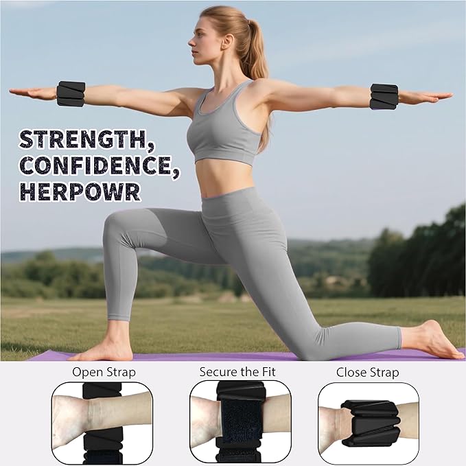 Pilates Kit with Weights, Pilates Kit with Ankle Wrist Weights, Pilates Set, At Home Pilates Kit, Pilates Sets for Women, Pilates Essential kit, Pilates Accessories, Pilates Workout Sets