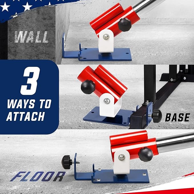 Yes4All Exercise Machine Adjustable T Bar Row Attachment, D Row Handle/Landmine Handle Attachment with Textured Rubber Handles