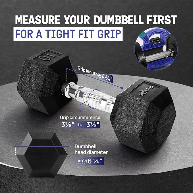 Yes4All Kettlebells Grip, Dumbbell Grip Handle, Convert Dumbbells into Kettlebell for Home Gym, Kettlebell for Weights Plate