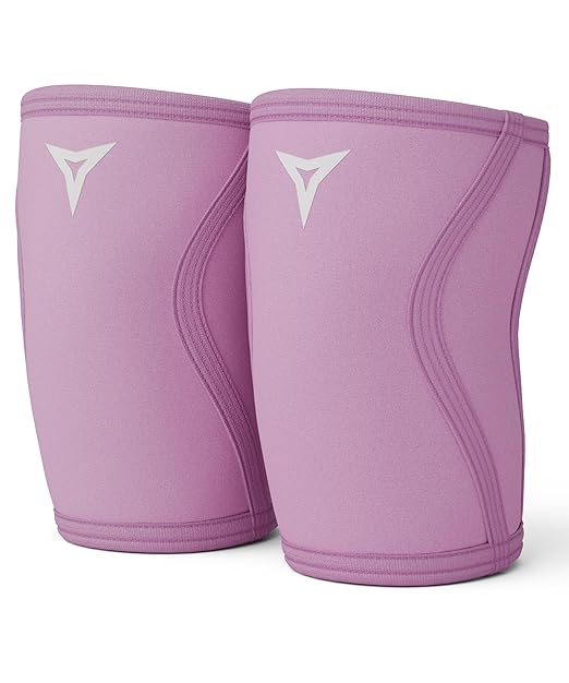 BREAKING LIMITS Pink Knee Sleeves Weightlifting Women - Gym Knee Sleeves for Women - 7MM Knee Wraps for Squats, Lifting & Powerlifting (S)