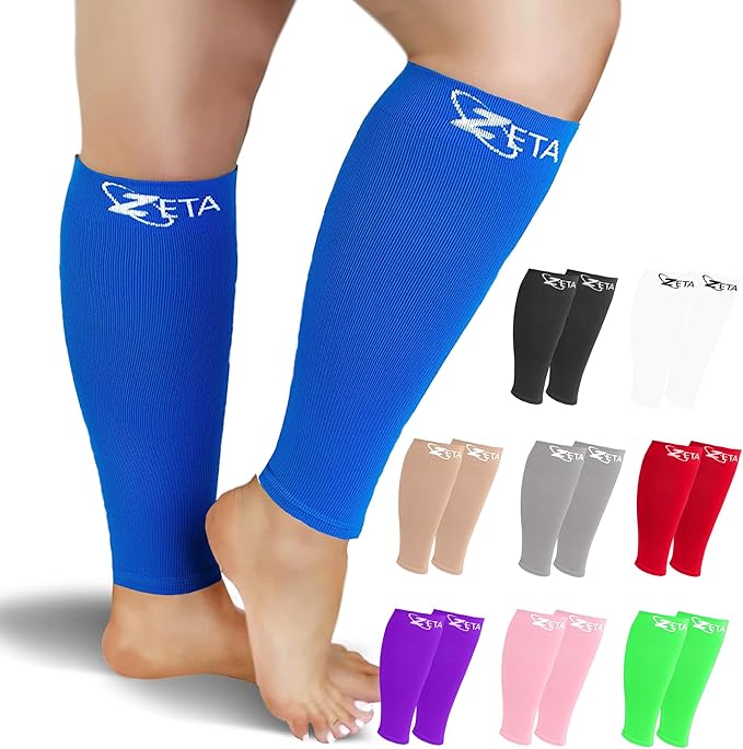 Zeta Wear Plus Size Compression Sleeves 15-19mmHg Medical Grade Wide Calf