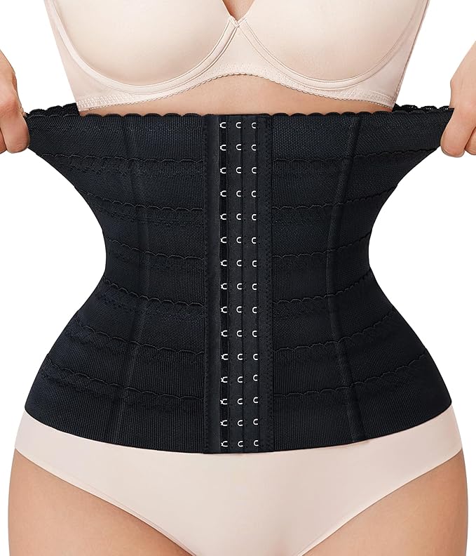 Eleady Waist Trainer for Women Corset Shapewear Tummy Control Adjustable Belly Binder Post Partum