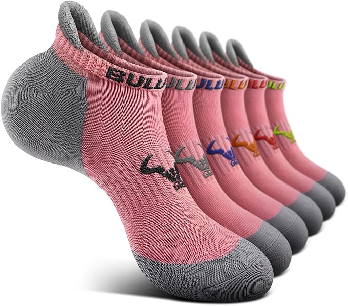 BULLIANT Men Running Socks,Active Ankle Socks No Show For Men With Cushioned Footbed Arch Support Breathable Wicking