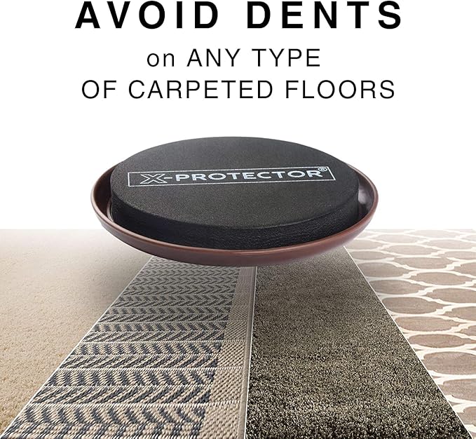 Furniture Sliders for Carpet X-PROTECTOR - 16 PCS Best Heavy Moving Pads 3 1/2" - Sliders for Furniture. Move Your Furniture Easy with Reusable Furniture Movers Sliders for Carpets!