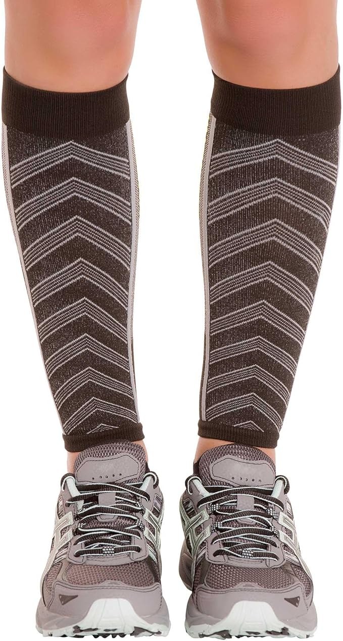 Zensah Featherweight Compression Leg Sleeves - Relieve Shin Splints, Calf Strains