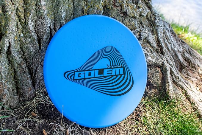 Divergent Discs Golem | Overstable Approach Disc | Flexible Putt & Approach Disc Golf Disc (Blue)