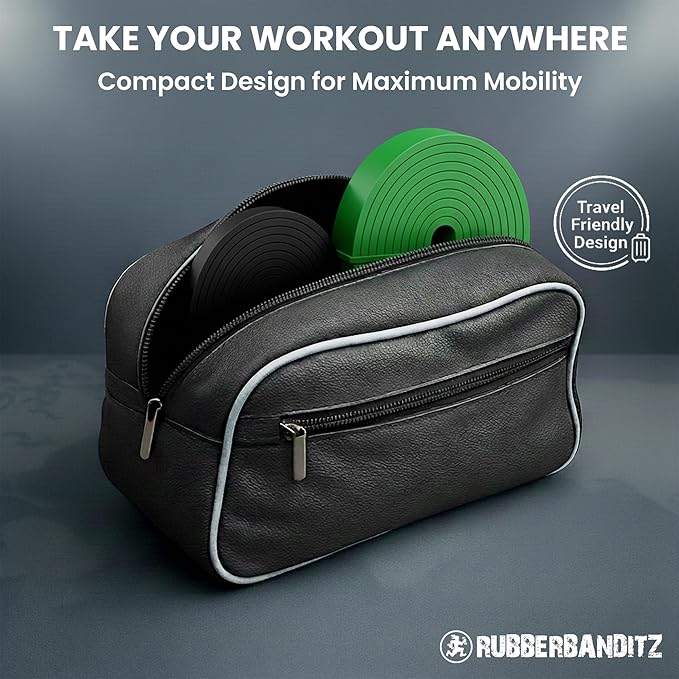 Rubberbanditz Combo Pull Up Assist Bands | Heavy Duty Resistance Exercise Bands for Powerlifting, Mobility, and Stretching | Resistance Bands for Working Out