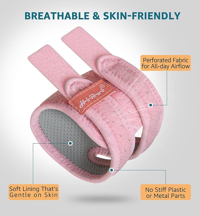 HiRui Wrist Brace for TFCC Tears, Adjustable Wristband Wrist Wraps Support for Fitness Weightlifting Tennis Tendonitis Carpal Tunnel Arthritis Pain Relief, One Size Adjustable (Pink, 1 Pack)