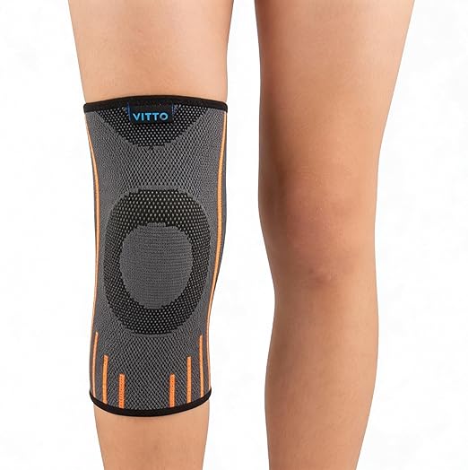 VITTO Kids Knee Brace - Osgood Schlatter Knee Brace Youth, Compression Sleeve for Boys and Girls from 4-14 years old (M)