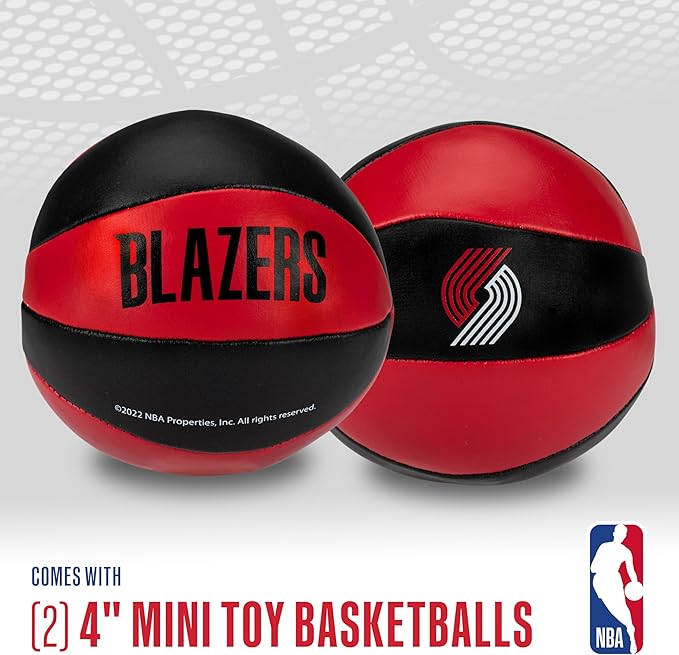 Franklin Sports NBA Toy Basketballs - 2 Pack of Kids Soft Mini Basketballs for Over The Door + Indoor Hoops - NBA Fan Shop