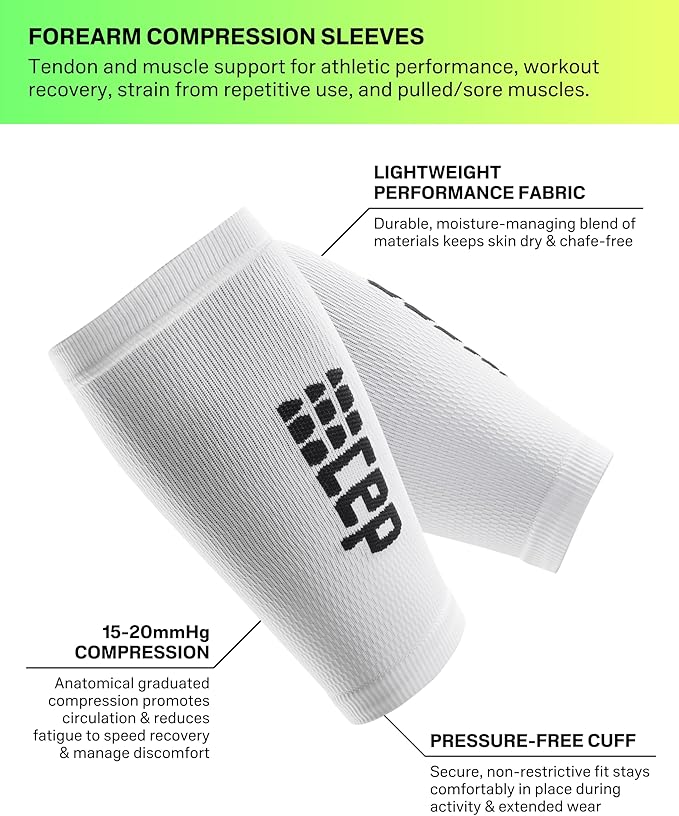 CEP Compression Forearm Sleeves for Men & Women – Lightweight Arm Support for Circulation, Recovery & Muscle Stability (Pair)