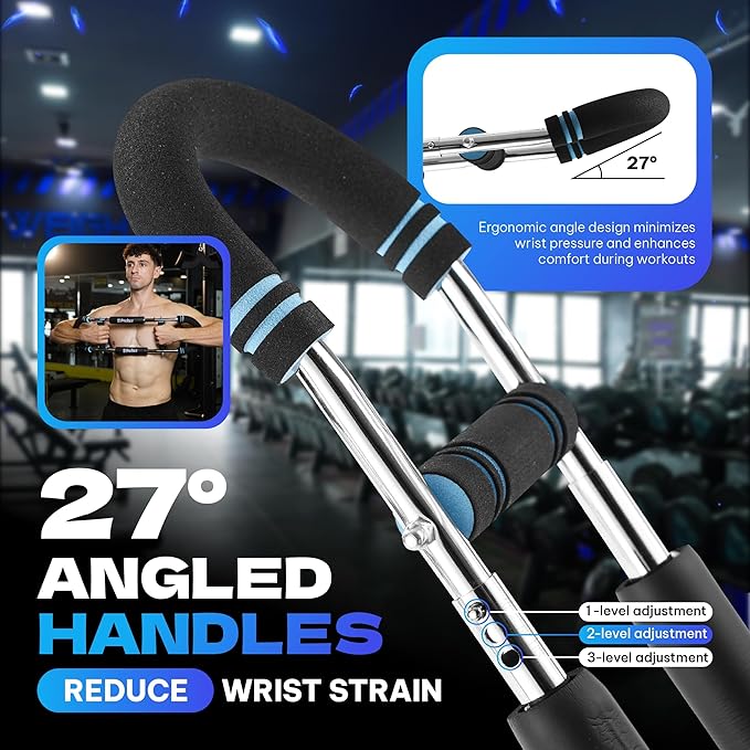 Twister Arm Trainer for Men & Women – Upper Body Strength Bar, Chest Expander & Forearm Exerciser, Heavy-Duty Home Workout Equipment for Arm Muscle Training, 30-120 lbs Resistance