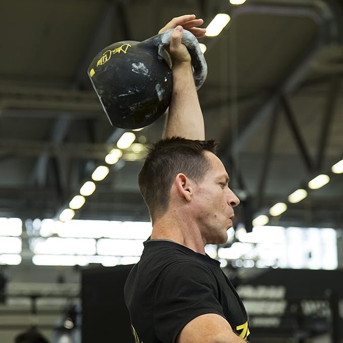 Steel Competition Kettlebells by Steve Cotter - Hard-Wearing Crack-Resistant Powder Surface Coating, 34mm Steel Handle with Non-Slip Super Textured Powder Coating Grip - Avail 6kg - 32kg