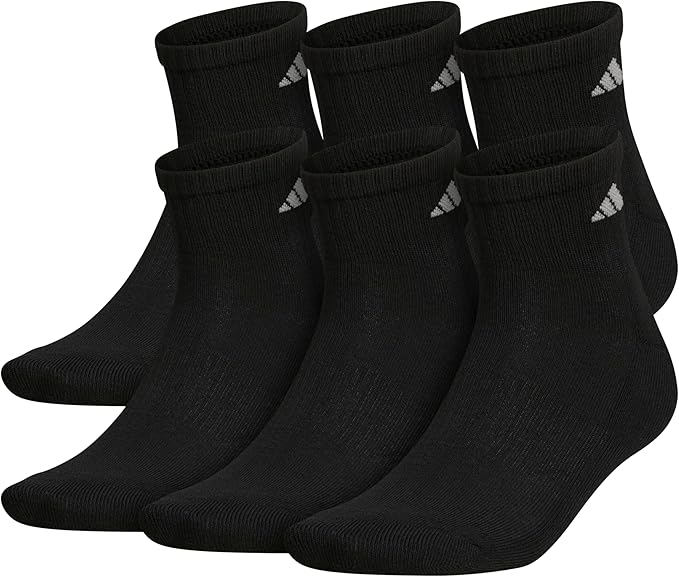 adidas Men's Athletic Cushioned 6-Pack Quarter