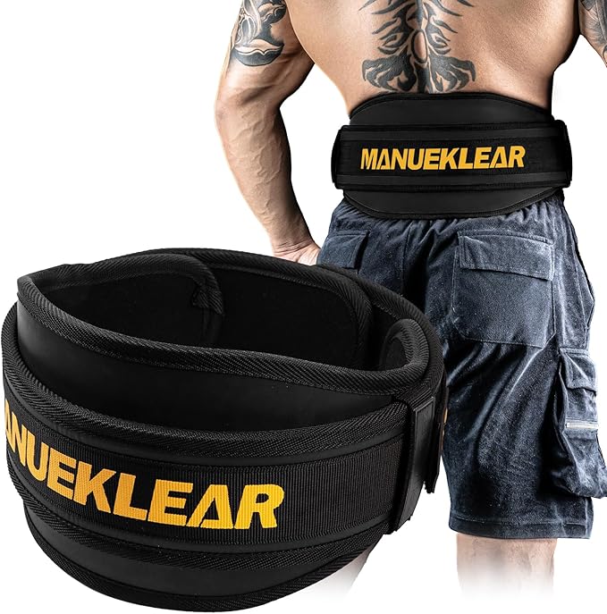 Weight Lifting Belt, Lifting Belts for Women Men,MANUEKLEAR Weightlifting Belt Quick Locking Back Support for Bodybuilding, Fitness, Powerlifting, Cross Training, Squats, Workout, Exercise