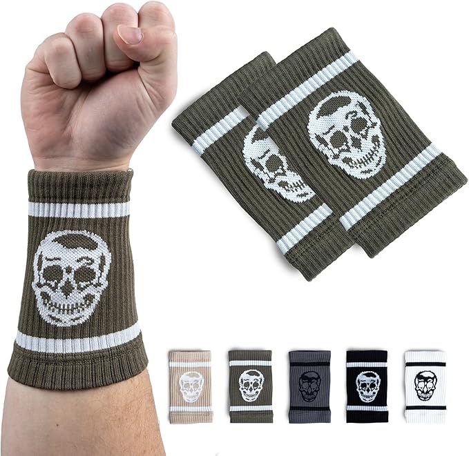 Gymreapers Sweat-Wicking Wrist Sweatbands – Breathable Cotton-Blend Athletic Wristbands for Gym, Tennis, Basketball, Running – Non-Slip, Durable Workout & Training Gear