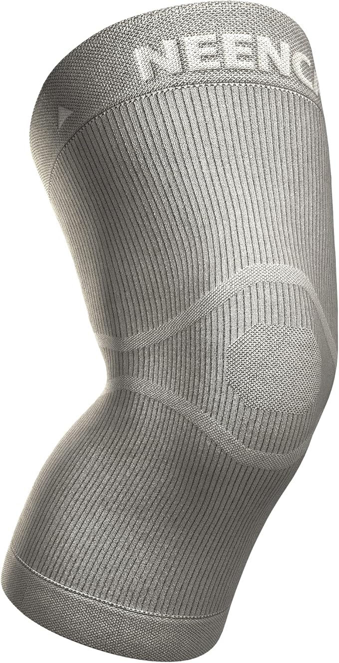 NEENCA Ultra-thin Knee Sleeve for Knee Pain, Lightest Knee Compression Sleeve with Graphene Ions Infused Fabric for Pain Relief, Swelling, Arthritis, Poor Circulation, Running, Sport