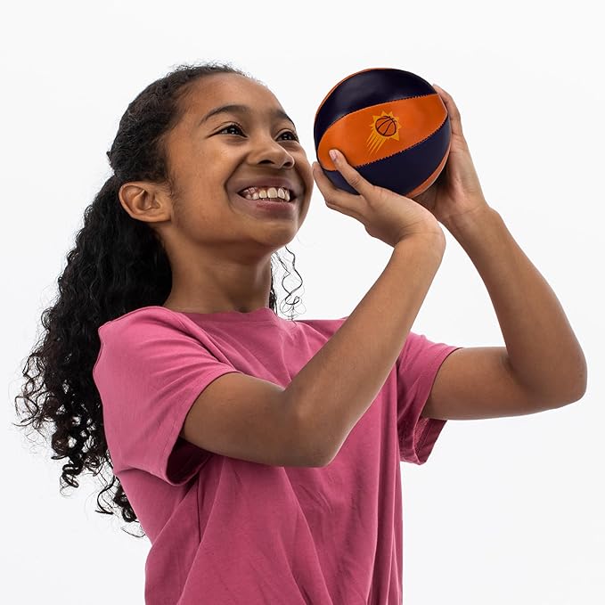 Franklin Sports NBA Toy Basketballs - 2 Pack of Kids Soft Mini Basketballs for Over The Door + Indoor Hoops - NBA Fan Shop