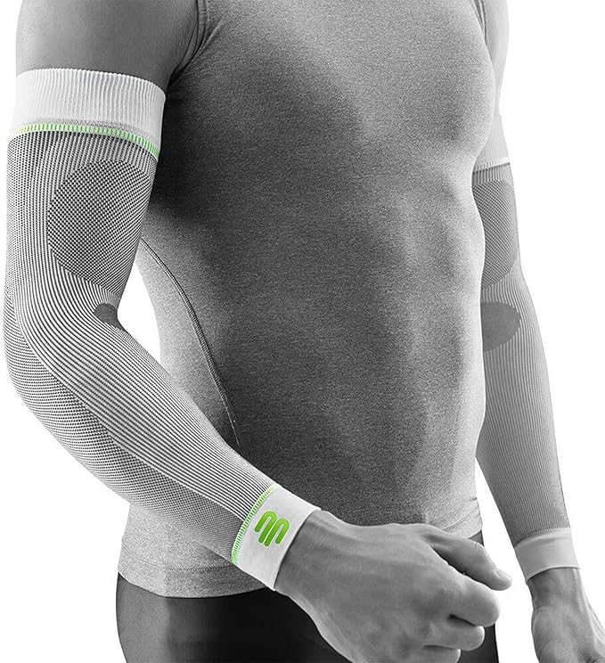 Bauerfeind Sports Compression Arm Sleeves - Gradient Compression Improves Oxygen/Blood Circulation - 1 Pair