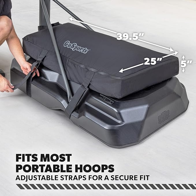 GoSports Basketball Hoop Weight for Base - Stable, Premium, All-Weather Sandbag Cover, Holds Up to 300 lbs - Choose Sand Fill or Water Fill