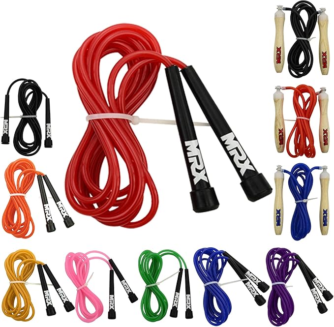 MRX 9" PVC Jump Rope for Cardio Fitness - Versatile Jump Rope for Both Kids and Adults - Great Jump Rope for Exercise