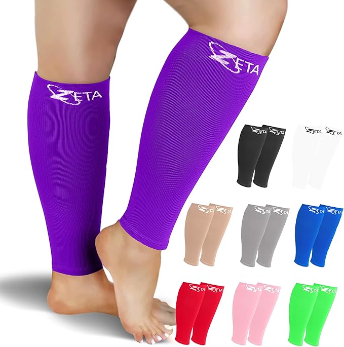 Zeta Wear Plus Size Compression Sleeves 15-19mmHg Medical Grade Wide Calf