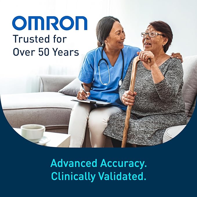 OMRON Iron Blood Pressure Monitor for Home Use & Upper Arm Blood Pressure Cuff - #1 Doctor & Pharmacist Recommended Brand - Clinically Validated