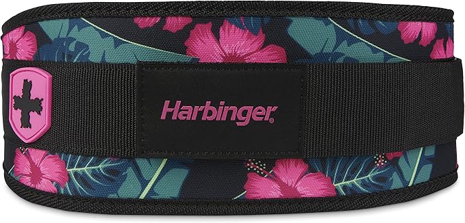 Harbinger Weightlifting Belt, Foam, 4.5" Width, Pink, X-Small - X-Large
