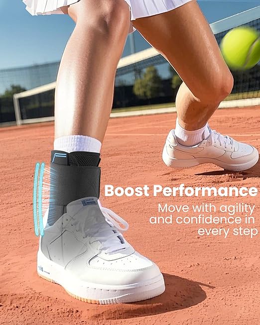 Ankle Brace for Women Men - Ankle Support Brace for Sprained Ankle, Ankle Stabilizer for Achilles, Tendon, Sprain, Injury Recovery, Lace up Ankle wrap for Running, Basketball, Volleyball (Upgrade Ankle Brace, X-Large)