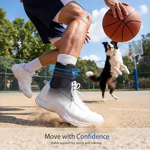 SNEINO Lace up Ankle Brace for Women & Men - Ankle Support Brace for Sprained Ankle, Ankle Stabilizer for Achilles,Tendon,Sprain,Injury Recovery, Sports, Running, Basketball, (X-Large)