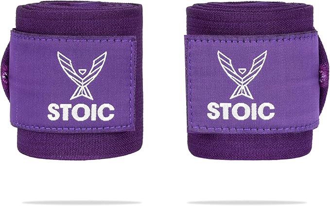Stoic Wrist Wraps Weightlifting, Powerlifting, Cross Training, Bodybuilding with Thumb Loop. for Gym Workout, Men and Women Weight Lifting and Strength Training