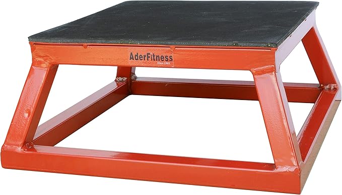 Ader Sporting Goods Plyometric Platform Box Set- 6" & 12" RED