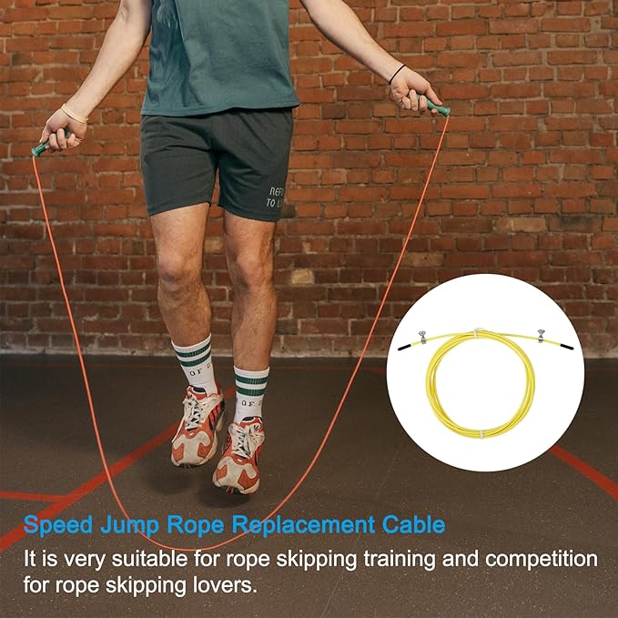 PATIKIL Speed Jump Rope Replacement Cable Professional Skipping Rope Steel Wire Replace for High Speed Jump Ropes