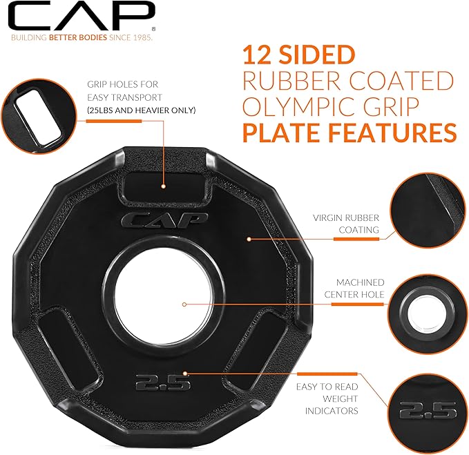 CAP Barbell 2-Inch Olympic Weight Plate | Multiple Options