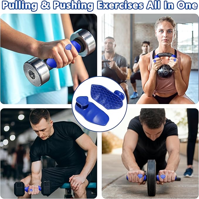 Silicone Gym Grips for Weight Lifting,Workout Gloves for Women Men Alternative,Anti Slip Gym Workout Grip,Rubber Gym Hand Grips-Weightlifting Grips Pad for Barbell,Pull Up,Ryptfit,Training