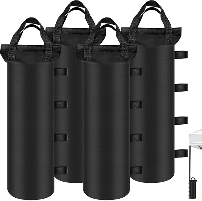 Canopy Weights Sand Bags 4 Pack Canopy Weight Bag SandBags for Canopy Legs Outdoor Pop Up Tent Gazebo Weights Set of 4 (4)
