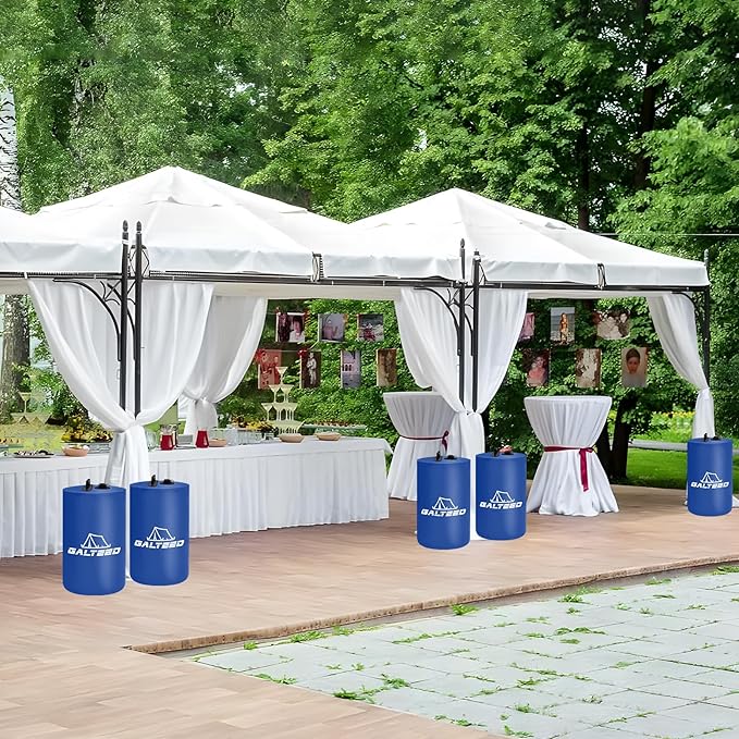 Canopy Water Weight Bag,220 LBS Water Tent Weights Set of 4 Leg Weights for Pop Up Canopy,Canopies,Tent,Gazebo,Blue