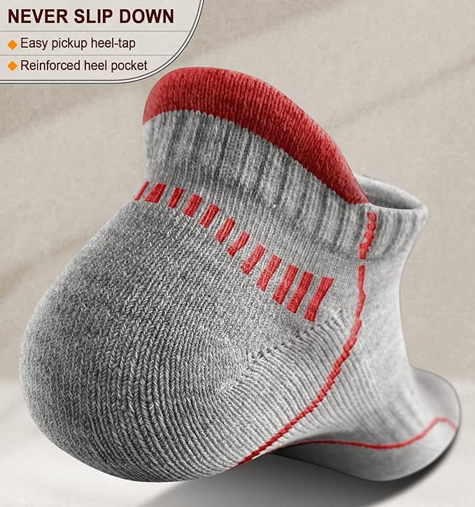 BULLIANT Men Running Socks,Active Ankle Socks No Show For Men With Cushioned Footbed Arch Support Breathable Wicking