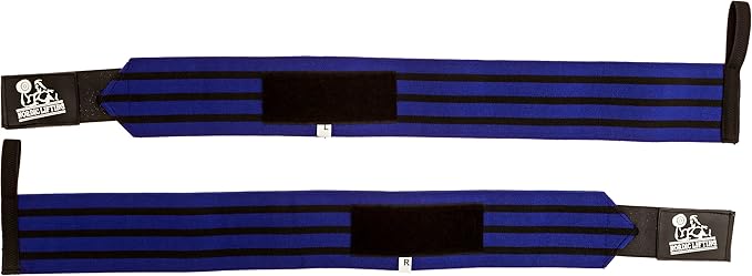 Nordic Lifting Wrist Wraps Super Heavy Duty (1 Pair/2 Wraps) 24" Support for Weight Lifting | Powerlifting | Gym | Cross Training- Weightlifting Thumb Loop - Men & Women