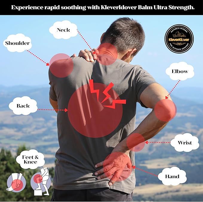 Back and Neck Aromatherapy Balm Ultra Strength for Healing Sore Muscle & Joint After Workout or Yoga - Plai Oil - Preservative Free- Citrus Scent + Free Massage Reflexology Wooden Stick