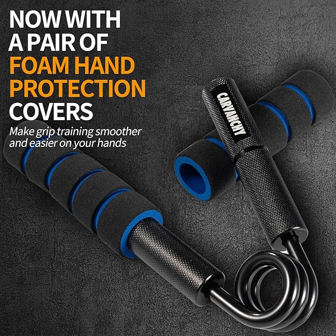 Grip Strength Trainer Set, 50-350LB, Wrist Forearm Strengthener, Metal No Slip, Hand Grip Gripper Strengthener for Strength Training and Exercise, Hand Workout Squeezer Grip Strength