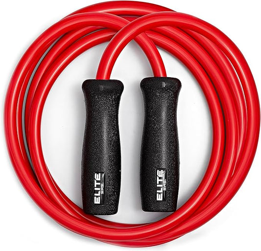 Elite Jumps Muay Thai 2.0 Weighted Jump Rope - Designed for High-Intensity Training, Muay Thai, & MMA Workouts - Heavy 1.3lb PVC Jump Ropes for Fitness