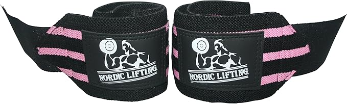 Nordic Lifting Wrist Wraps (2 Pairs) – Lifting Wrist Wraps with Thumb Loop for Weightlifting, Powerlifting & CrossFit – Durable Wrist Support Straps for Men & Women – Gym Essentials for Heavy Lifts