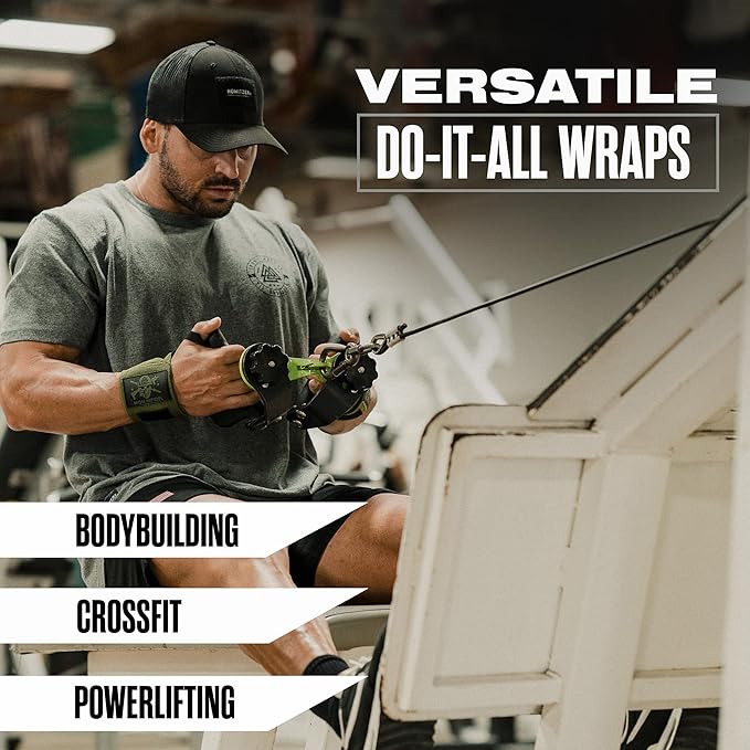 Iron Infidel Wrist Wraps for Weightlifting - 18" Heavy Duty Support for Working Out, Gym Accessories for Men - Use for Lifting, Crossfit, Fitness, Exercise, Bench Press, Powerlifting