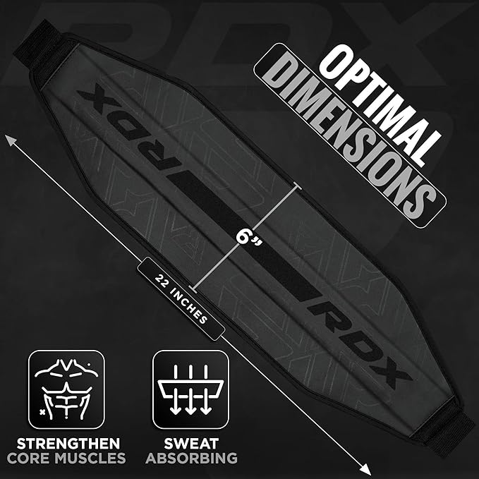 RDX AB Straps for Pull Up Bar Hanging (Pair), Maya Hide Leather, Abdominal Muscle Building Padded Arm Support Slings with D-Ring Strap, Leg Raise Exercise Fitness Workout Strength Training, Men Women