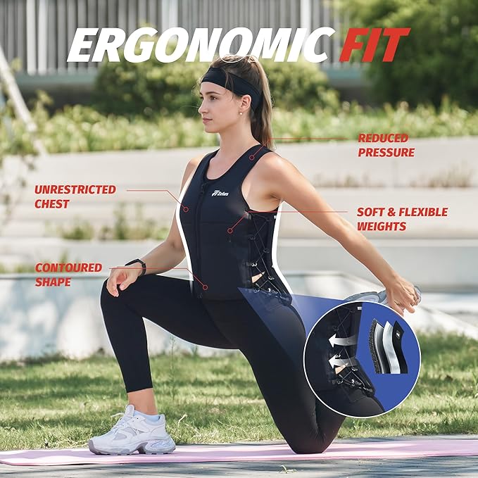 ZELUS Weighted Vest, 10&15lb. Z-Fit Weight Vest for Women Men with Adjustable Soft Iron Weights, Unisex Training Vest for Walking Strength Training, Workout Vest with Pockets Reflective Strip (Black, M/L)