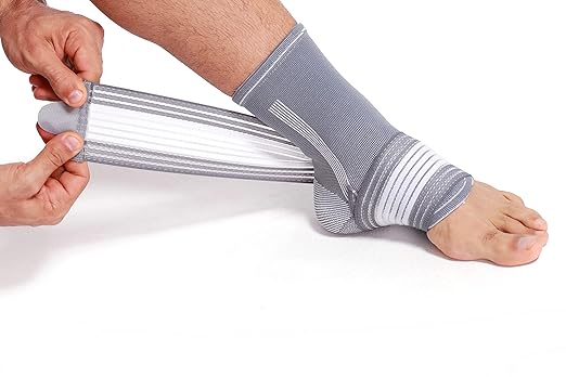 NeoTech Care Adjustable Ankle Support Brace (Black, Size S, 1 Unit)