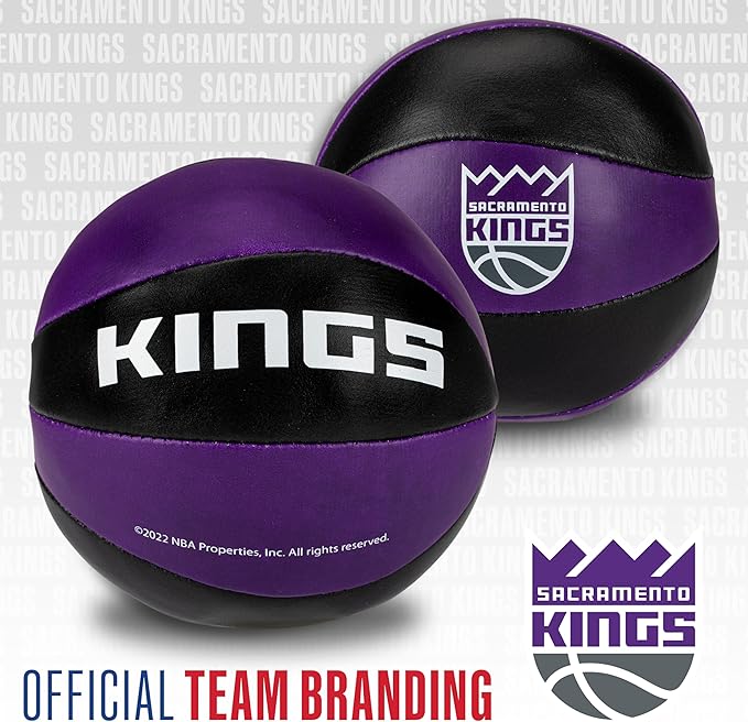 Franklin Sports NBA Toy Basketballs - 2 Pack of Kids Soft Mini Basketballs for Over The Door + Indoor Hoops - NBA Fan Shop