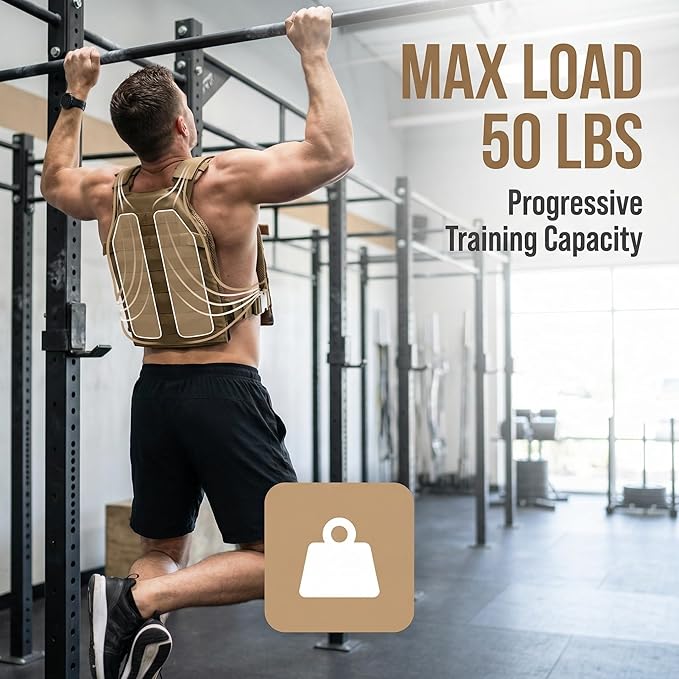 Adjustable Weighted Vest Fitness Sport Training Strength and Endurance Training,Quick Release with Molle for Running,Fitness Workouts